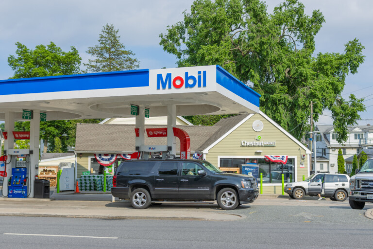 (PHOTO: In an undercover operation on Wednesday, November 27, 2024 at Chestnut Mobil on 69 Theodore Fremd Avenue, Rye PD issued 22 Alcohol Beverage Control (ABC) violations and seized 15 fake IDs. Credit: Alex Lee.)