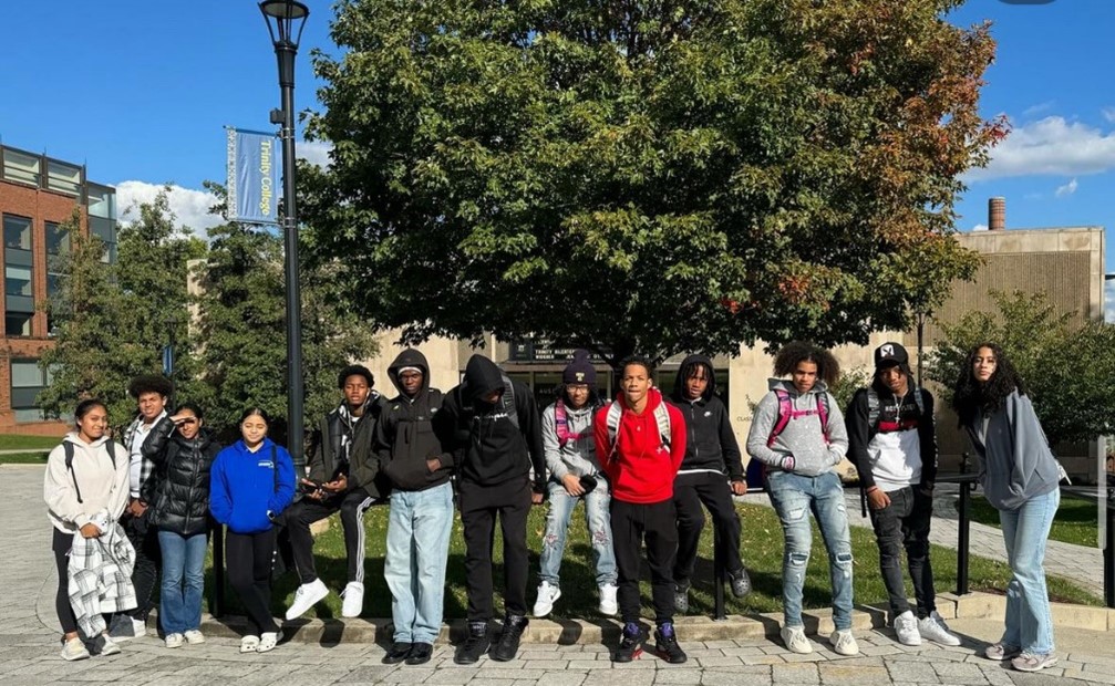 (PHOTO: STEER for Student Athletes. College tour at Trinity College. Contributed.)