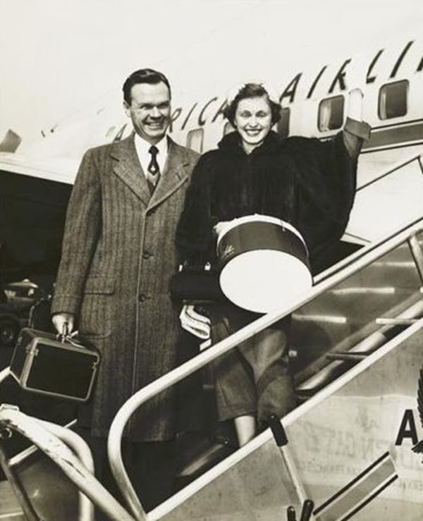 (PHOTO: Wellington and Ann Mara in 1954. New York World-Telegram and Sun, public domain.)