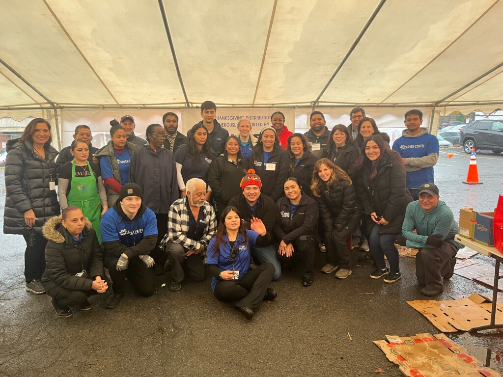 (PHOTO: The Carver Center's team that delivered 800 turkeys ahead of Thanksgiving. Contributed.)