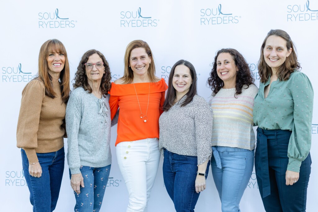 (PHOTO: At the Celebrate Soul Ryeders event (L to R): Christine Lombardo, Susan Marynowski, Sandy Samberg, Stacy Weissberg, Rachel Felenstein and Heidi Kitlas. Contributed.)