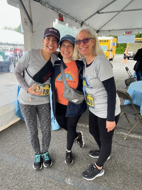 (PHOTO: The Soul Ryeders 2024 Half-Marathon and 5K  (L to R): Wendy Rawson, Stacy Weissberg and Robin Willig. Contributed.)