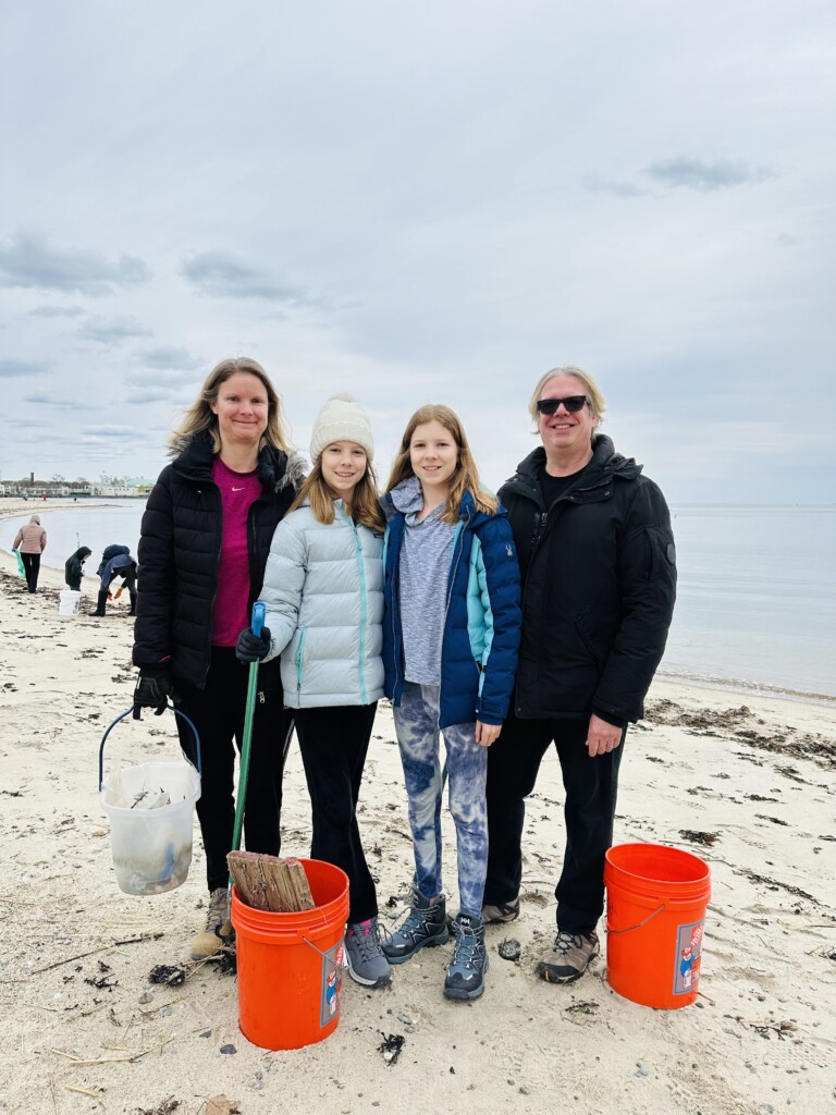 (PHOTO: The Friends of Rye Town Park board member Steve Vasko and family. Contributed.)