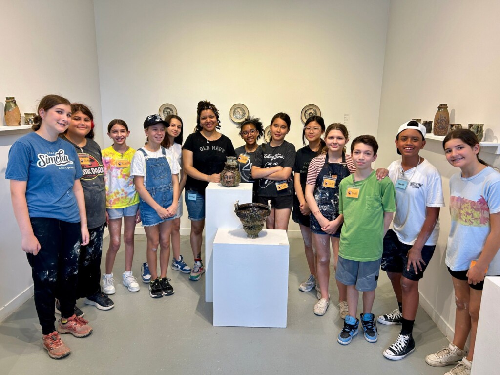 (PHOTO: A Clay Arts Center summer camp gallery visit. Contributed.)