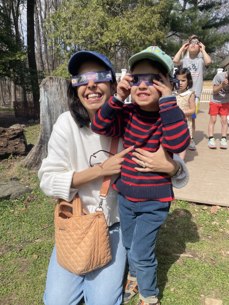 (PHOTO: The Friends of Rye Nature Center ran a pop up eclipse viewing party. Contributed.)