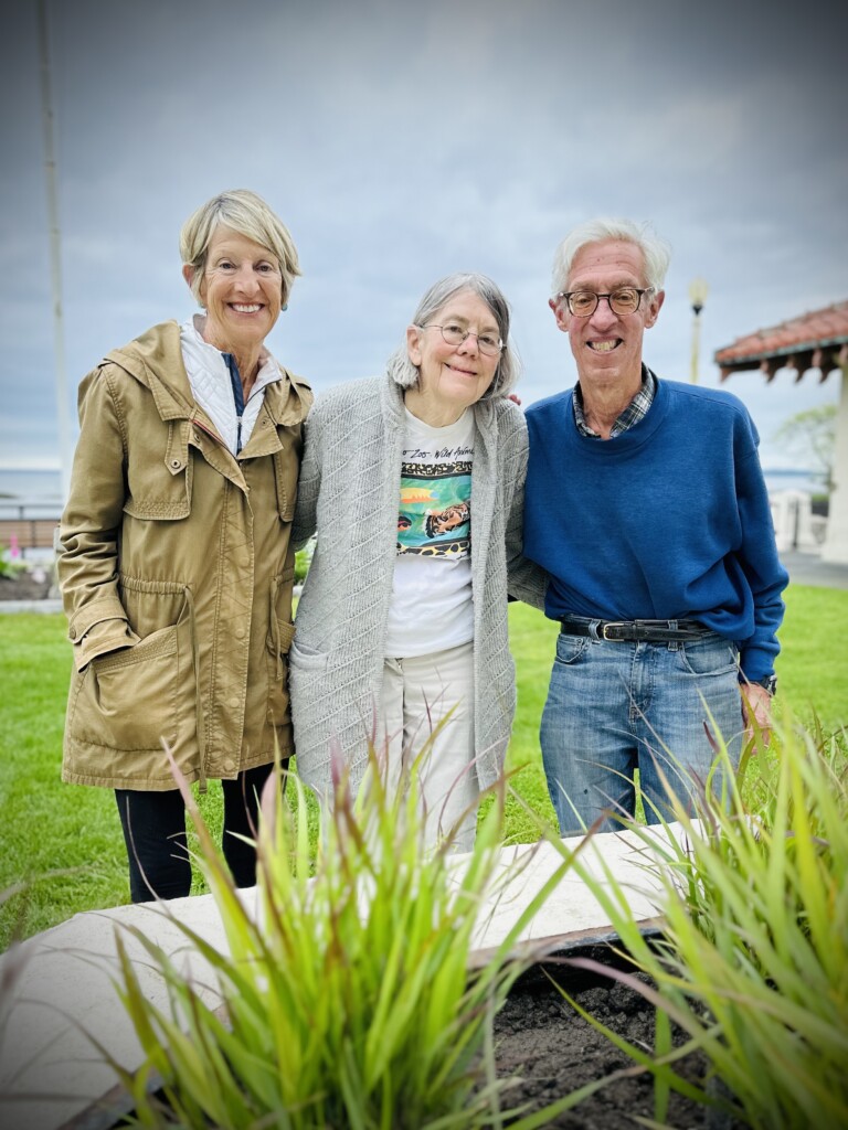 (PHOTO: The Friends of Rye Town Park founding board member David Rasmussen. His wife Helen is in the center, and his sister Anne Fraser, also of Rye, is to the far left in the photo. Contributed.)