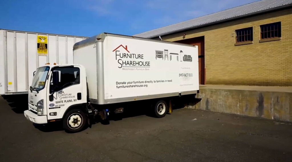 (PHOTO: The loading dock at Furniture Sharehouse's warehouse at Westchester County Airport. Donations are collected and then made available to those facing furniture poverty. Contributed.)