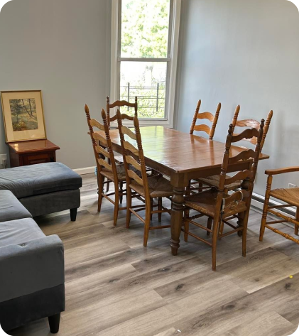 (PHOTO: A furnished apartment designed with donations from Furniture Sharehouse. Contributed.)