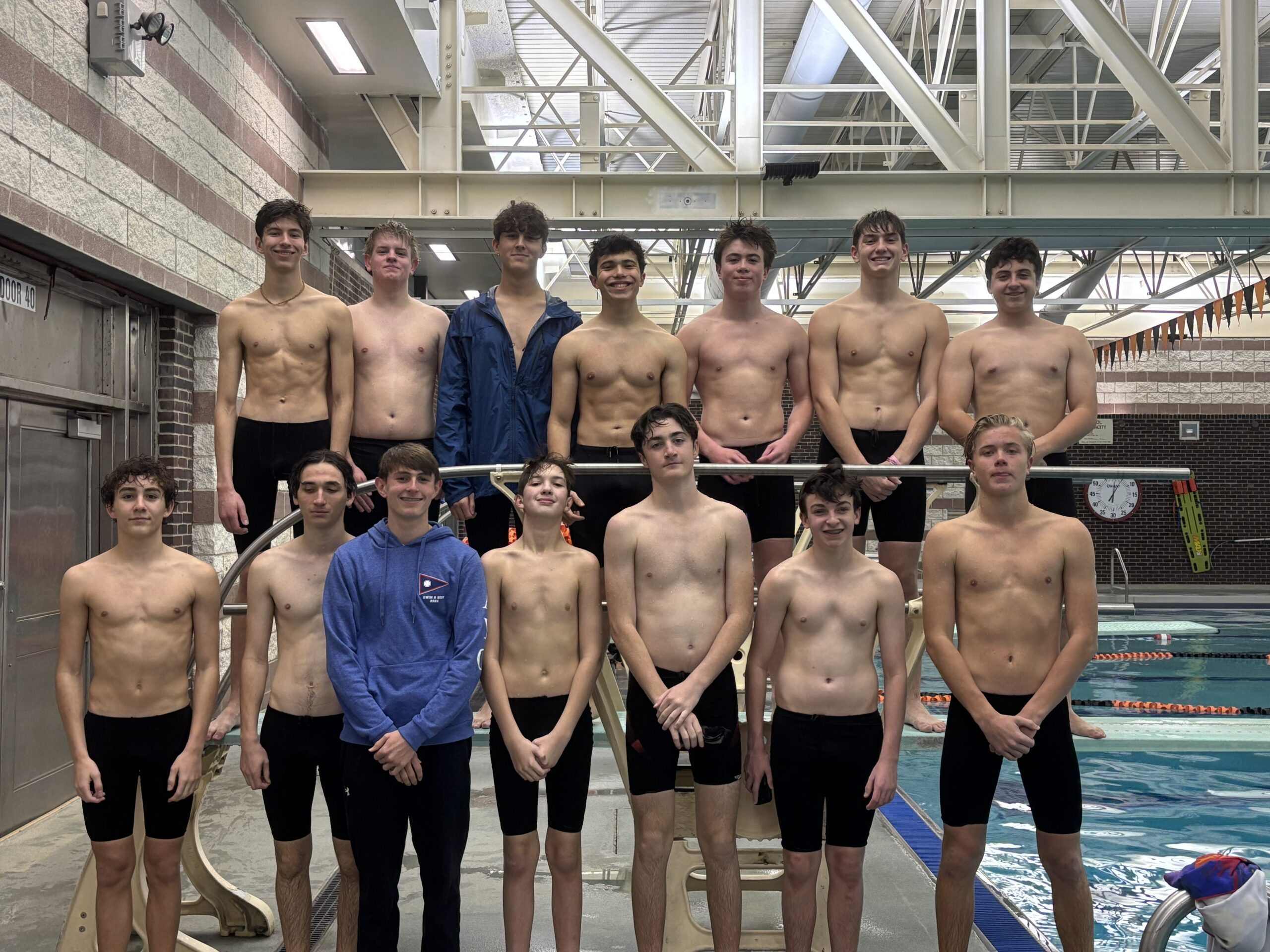 (PHOTO: Rye - Rye Neck - Blind Brook Swimming and Diving after their defeat to Yonkers on December 13, 2024.)