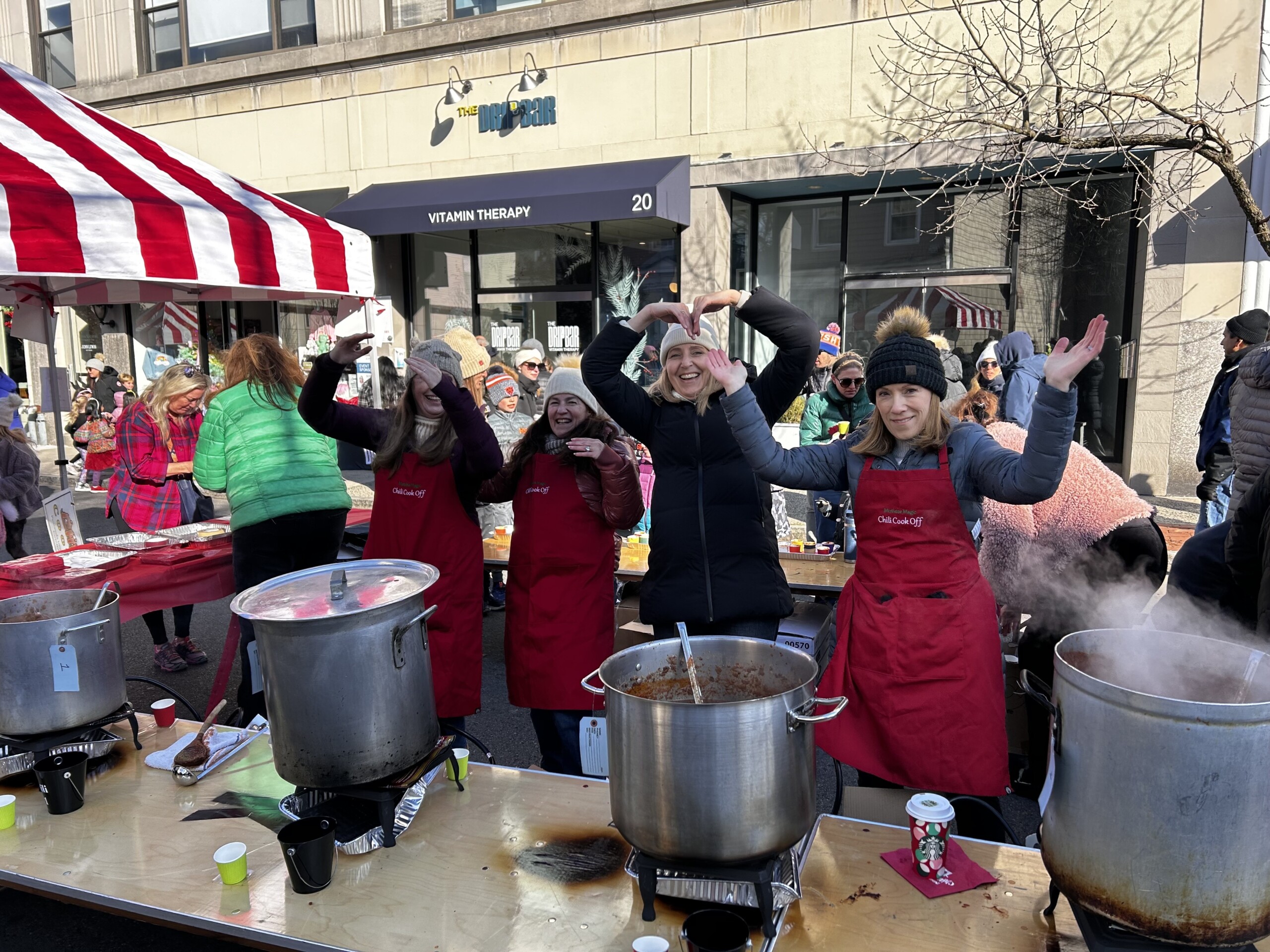 For brave chefs, there was a chili contest at Mistletoe Magic.)