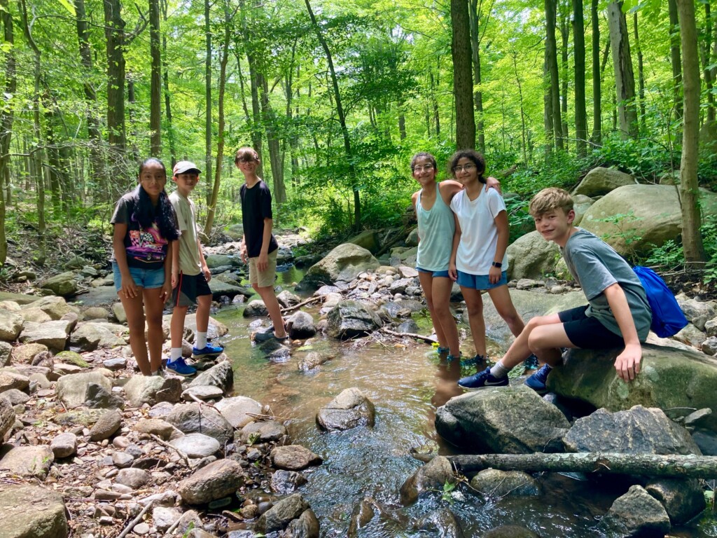 (PHOTO: Friends of Rye Nature Center: a group of Paddle Adventure Camp (grades 8-10) on an excursion in the Hudson Valley. Contributed.)