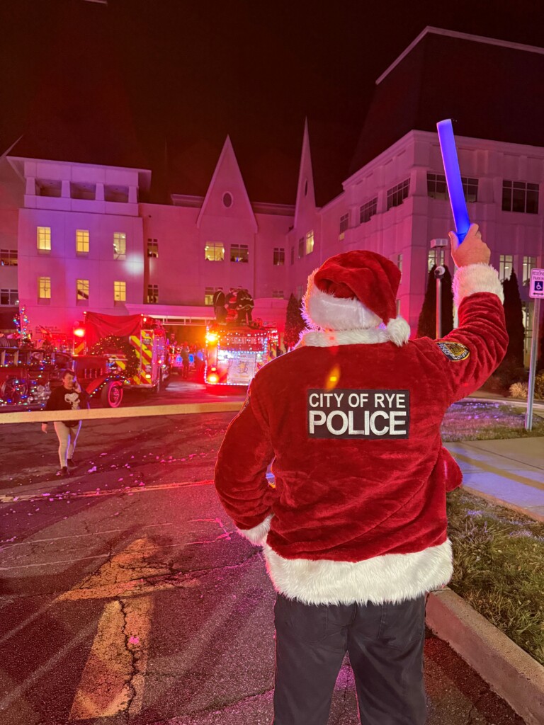 (PHOTO: Rye PD Officer Santa Claus. No word if he is part of the PBA's collective bargaining. Contributed.)