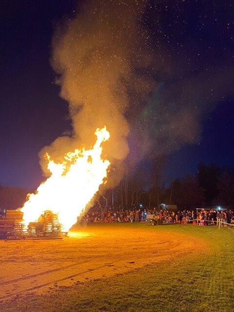 (PHOTO: Rye Recreation's 39th Annual Holiday Bonfire on Sunday, December 8, 2024 was a fiery success. Contributed.)