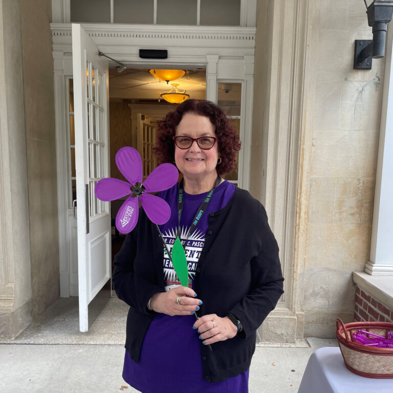 (PHOTO: Cathy Levy, Director of Development at the Osborn Foundation, at Walk to End Alzheimer’s.)