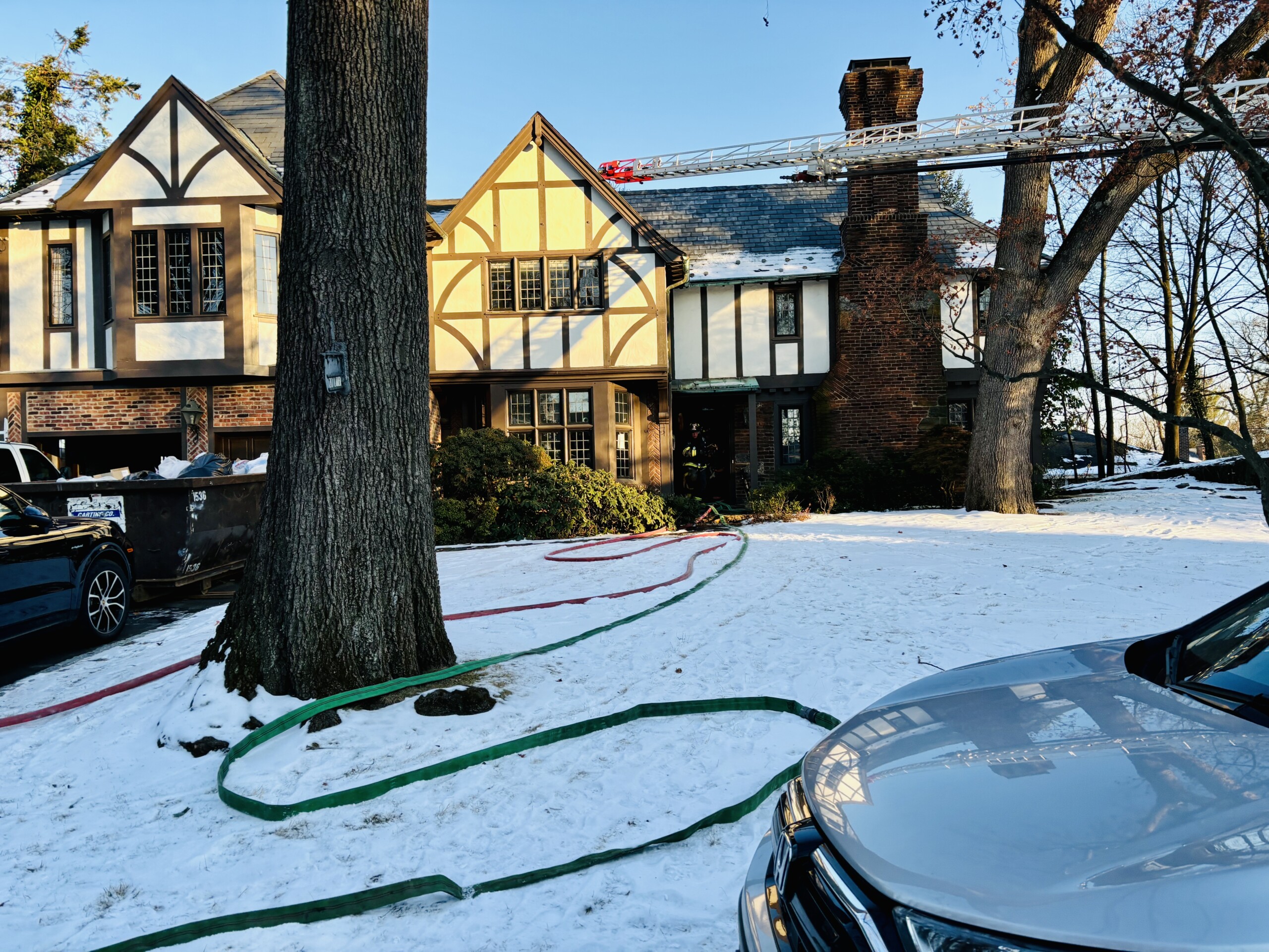 (PHOTO: On Friday, January 24, 2025, Rye FD responded to a call reporting heavy smoke inside a structure at 20 Loder Street in the Louden Woods neighborhood of Rye. Firefighters identified and contained the fire with minimal damage to the home. Contributed.)