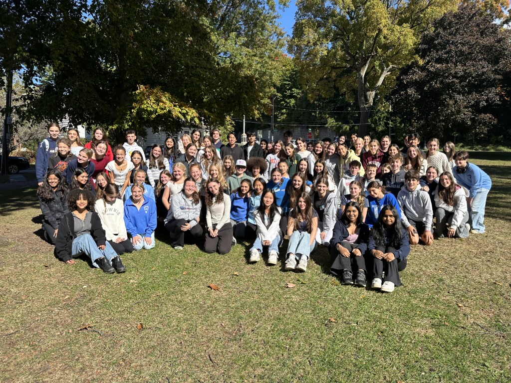 (PHOTO: More than 85 students attended the RYC Peer to Peer student kickoff conference in November 2024 at the Rye Free Reading Room. The students gathered to learn about mental health and how to create peer awareness campaigns to increase awareness, decrease stigma, and increase help-seeking. Contributed.)