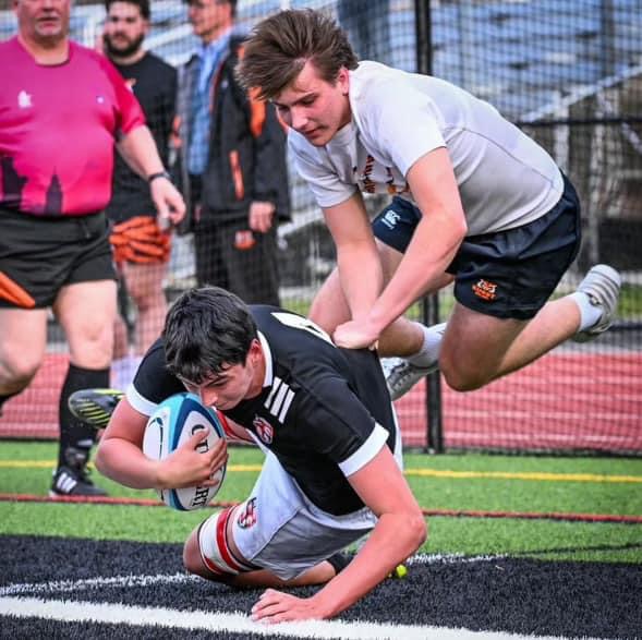 (PHOTO: Rye's Gavin Fitzpatrick (#4) with the ball during a match in 2024. Contributed)