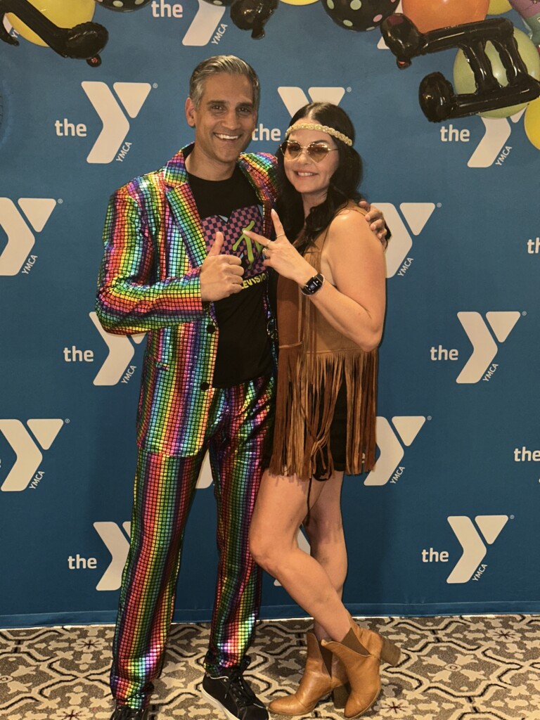 (PHOTO: At the Rye YMCA’s Dancing Through the Decades fundraiser on Friday, February 28, 2025 PK Paran and Sara Van Lieshout. Contributed.)