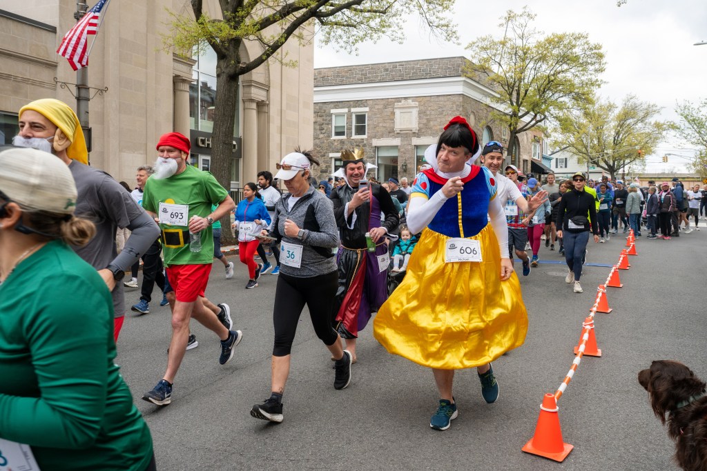 (PHOTO: The Rye YMCA's 37th Annual Rye Derby was held on Sunday, April 27, 2025. Strangely dressed men. Credit: Geoff Tischman.)