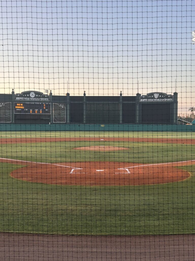 (PHOTO: 'The Stadium' at ESPN's Wide World of Sports Spring Training Complex at Disney in Florida. Rye defeated Byram Hills 12-0 at this field on Tuesday, April 15.)