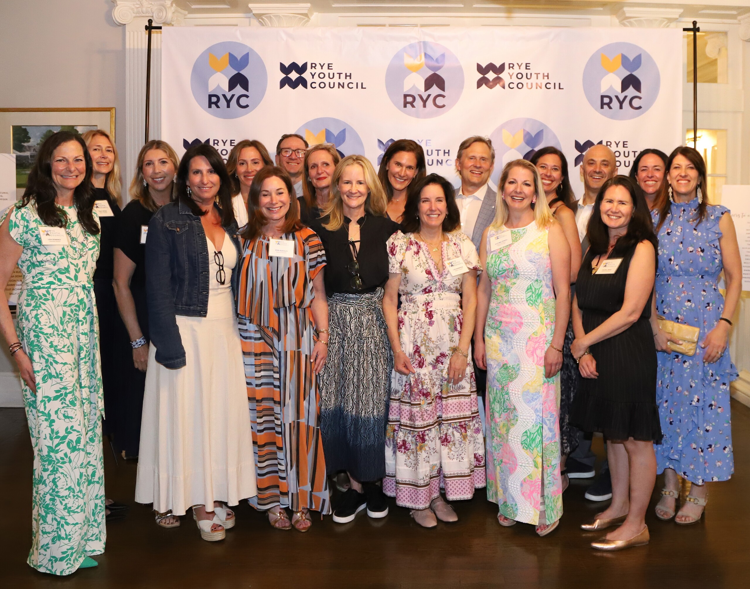 (PHOTO: Rye Youth Council (RYC)'s annual spring benefit on April 24, 2025 raised over $200K to support its mental health programs. The RYC Board of Directors. Credit: Anja Porto.)