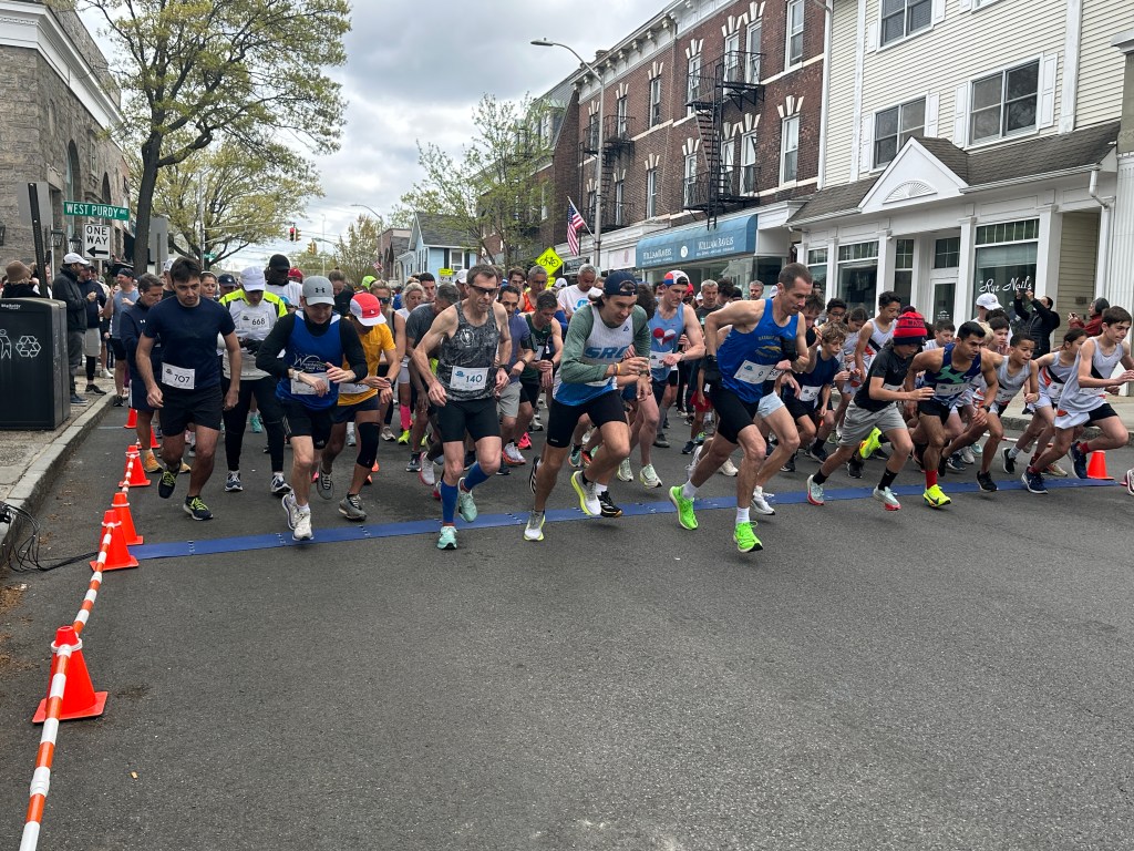 (PHOTO: The startline at the Rye YMCA's 37th Annual Rye Derby on Sunday, April 27, 2025. Contributed.) 
