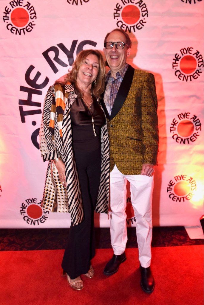 (PHOTO: The Rye Arts Center’s annual benefit Studio 51 on May 15, 2025, raised a record $320,000. Adele Centani and Louis Singer. Contributed. Credit: Leslye Smith.)