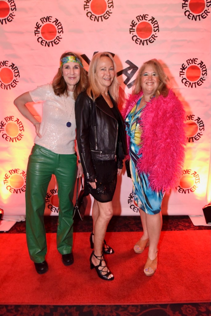 (PHOTO: The Rye Arts Center’s annual benefit Studio 51 on May 15, 2025, raised a record $320,000. Jean Vendice, Kim Berns, Petra Pasquina. Contributed. Credit: Leslye Smith.)