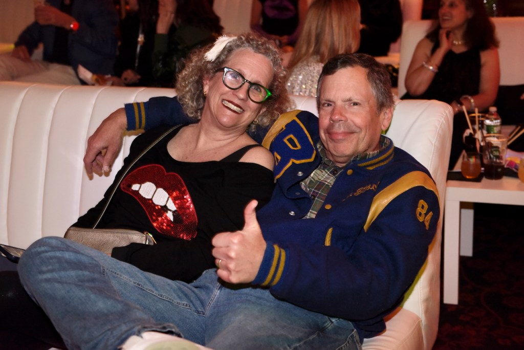 (PHOTO: The Rye Arts Center’s annual benefit Studio 51 on May 15, 2025, raised a record $320,000. Kim O'Connor and former City Councilman Benjamin Stacks. Contributed. Credit: Leslye Smith.)