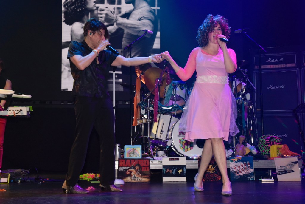 (PHOTO: The Rye Arts Center’s annual benefit Studio 51 on May 15, 2025, raised a record $320,000. The Rubix Kube 80's Tribute Band. Contributed. Credit: Leslye Smith.)
