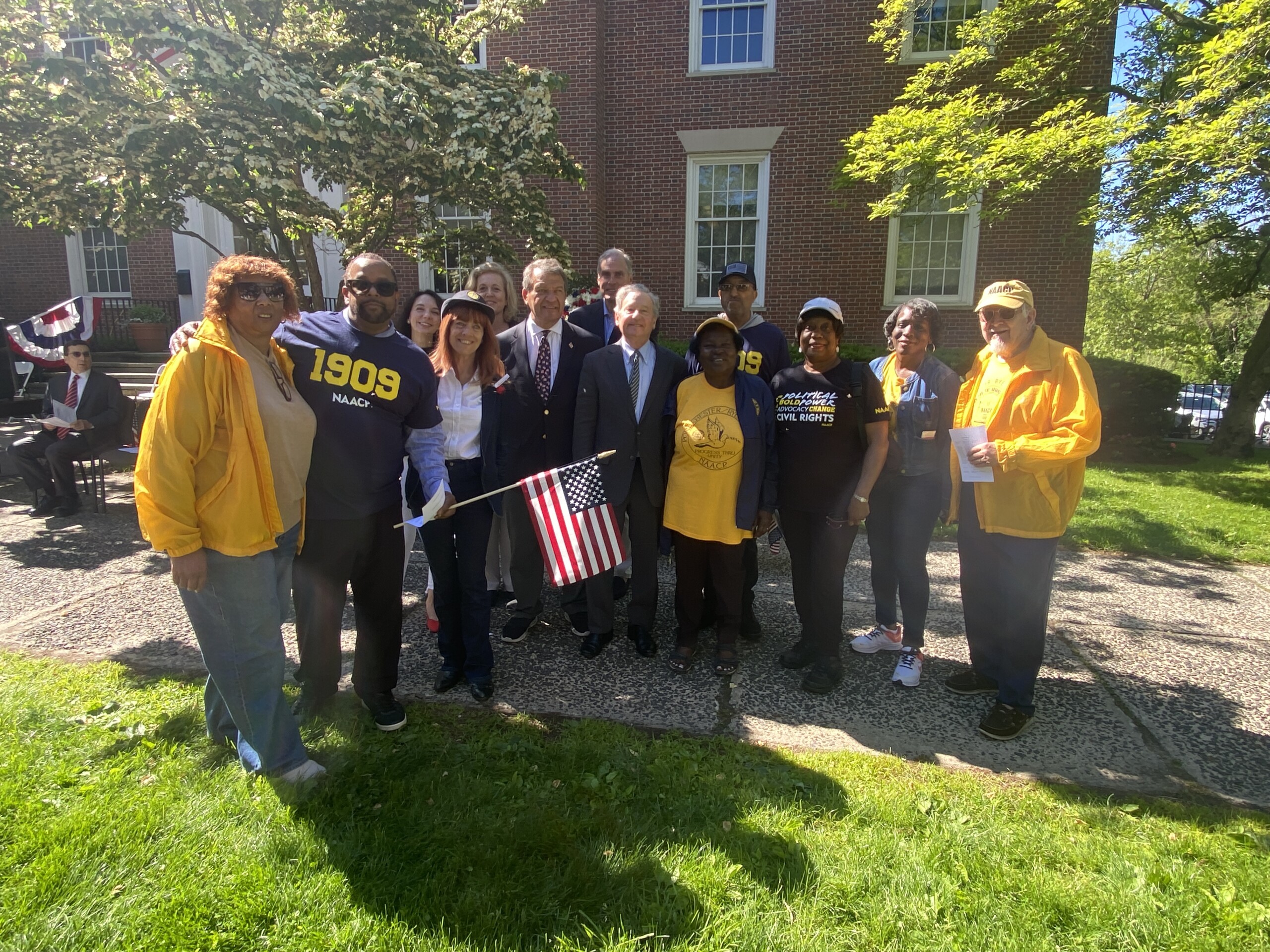 (PHOTO: Memorial Day 2025 in Rye. Members of the Port Chester-Rye NAACP along with local officials.)