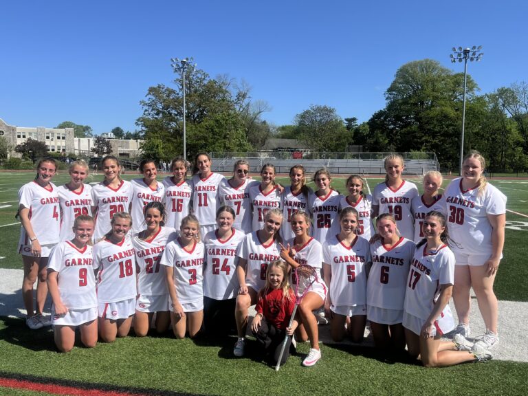 (PHOTO: The Rye Girls Lacrosse Team after beating Bethlehem 16-3 on Saturday, May 10. Contributed.)