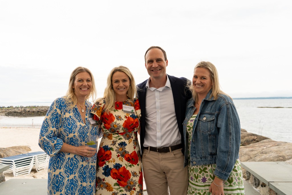 (PHOTO: The Friends of Rye Nature Center (FRNC) raised over $160,000 at its annual Nature Access Fund (NAF) Benefit fundraiser on Friday, May 30, 2025. Left to right: Emily Ivers, Kathryn and Brian Kumf, Sarah Parker. Contributed.)