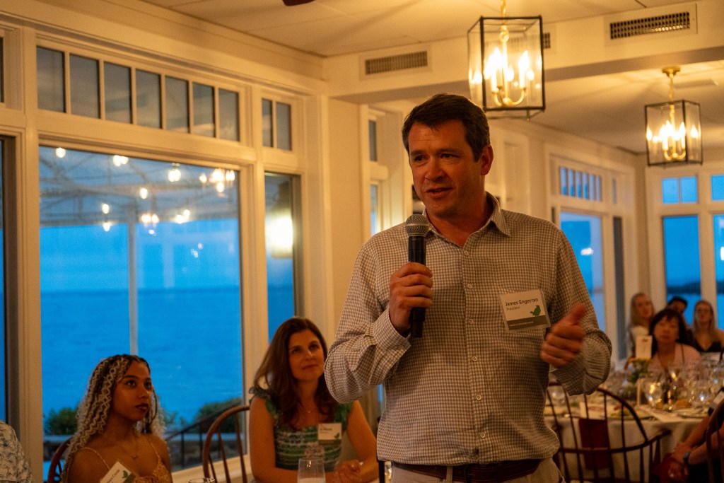 (PHOTO: The Friends of Rye Nature Center (FRNC) raised over $160,000 at its annual Nature Access Fund (NAF) Benefit fundraiser on Friday, May 30, 2025. FRNC Board President James Engerran. Contributed.)