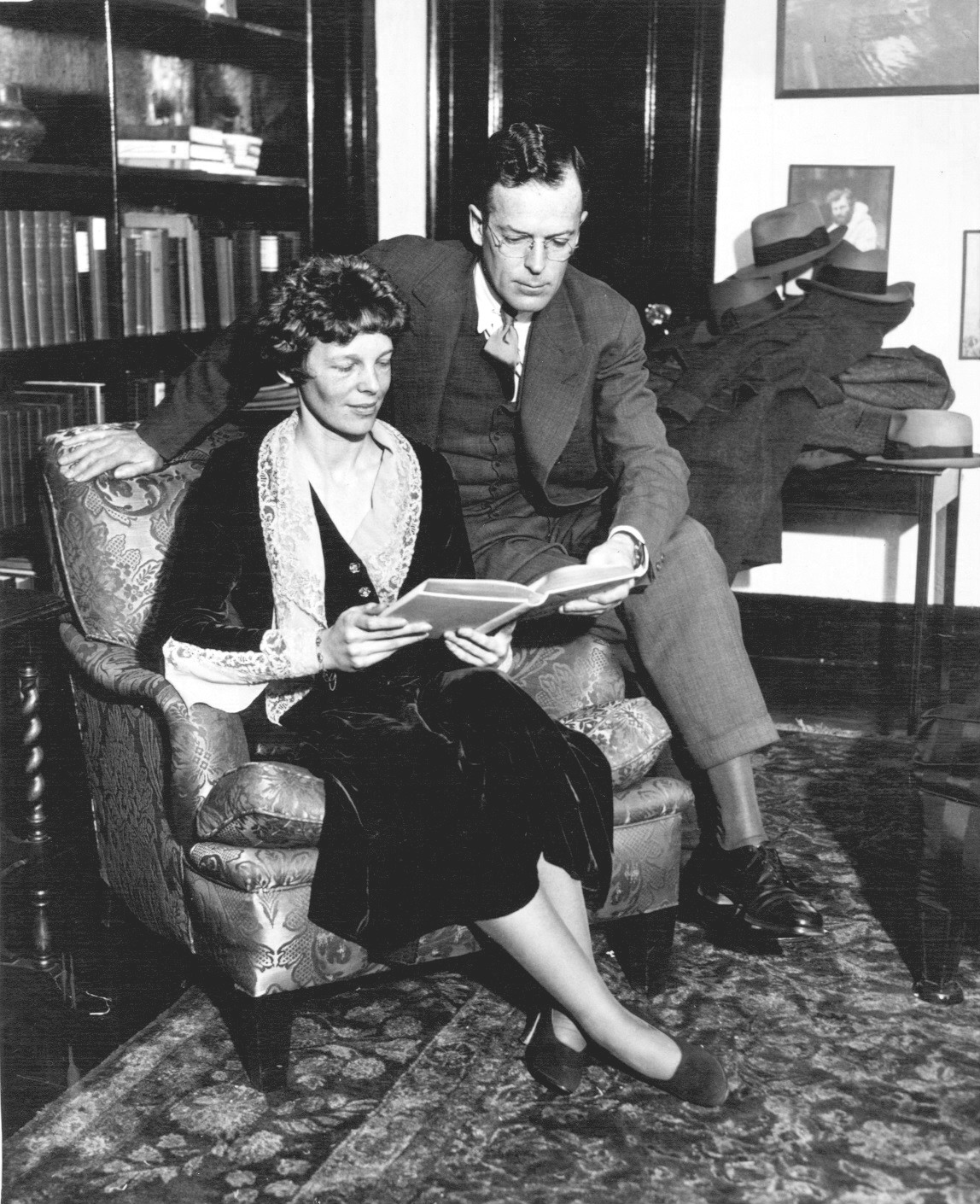 (PHOTO: Portrait of George Palmer Putnam and his wife, Amelia Earhart, in 1931. Public Domain.)