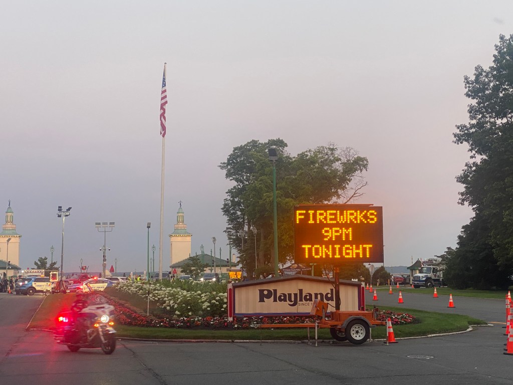 (PHOTO: Fireworks at Rye Playland on July 4, 2025.)