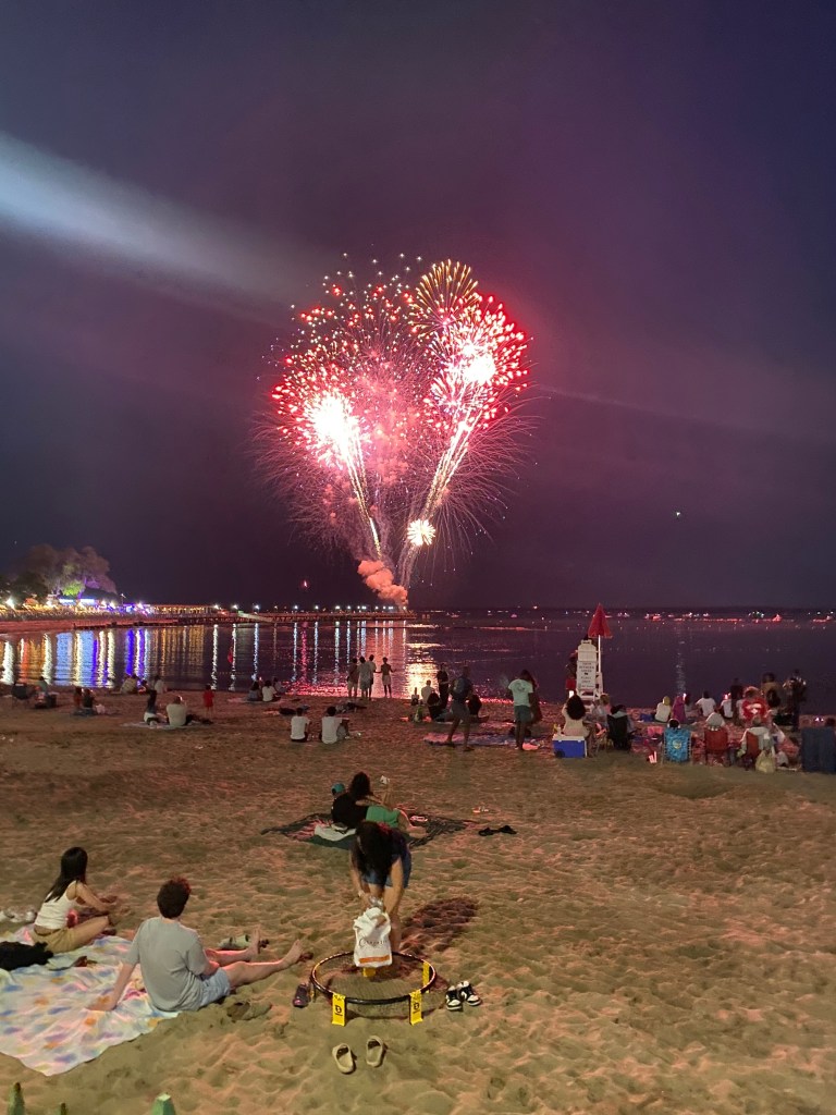 (PHOTO: Fireworks at Rye Playland on July 4, 2025.)