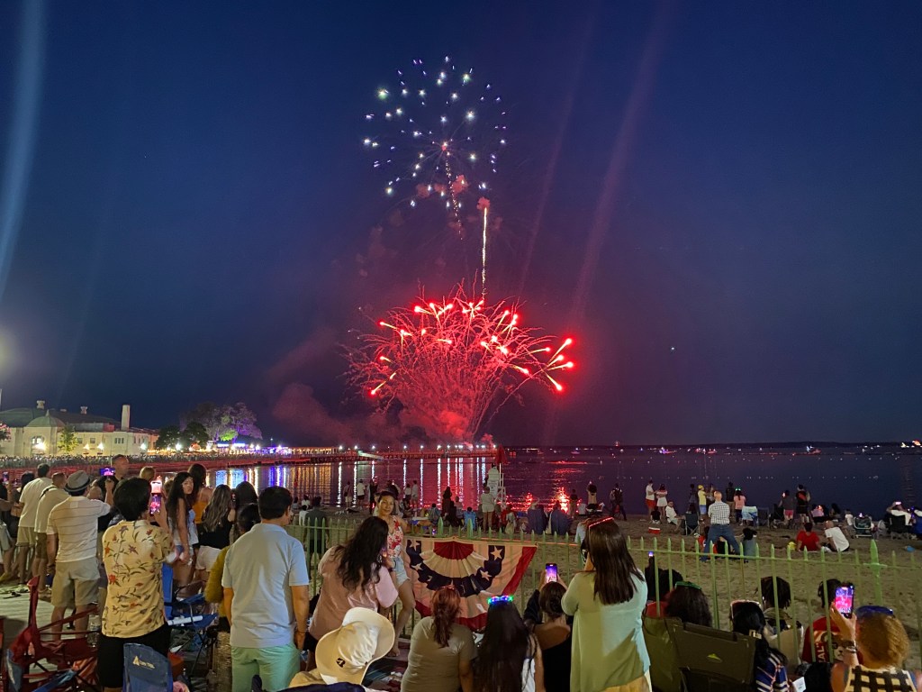 (PHOTO: Fireworks at Rye Playland on July 4, 2025.)