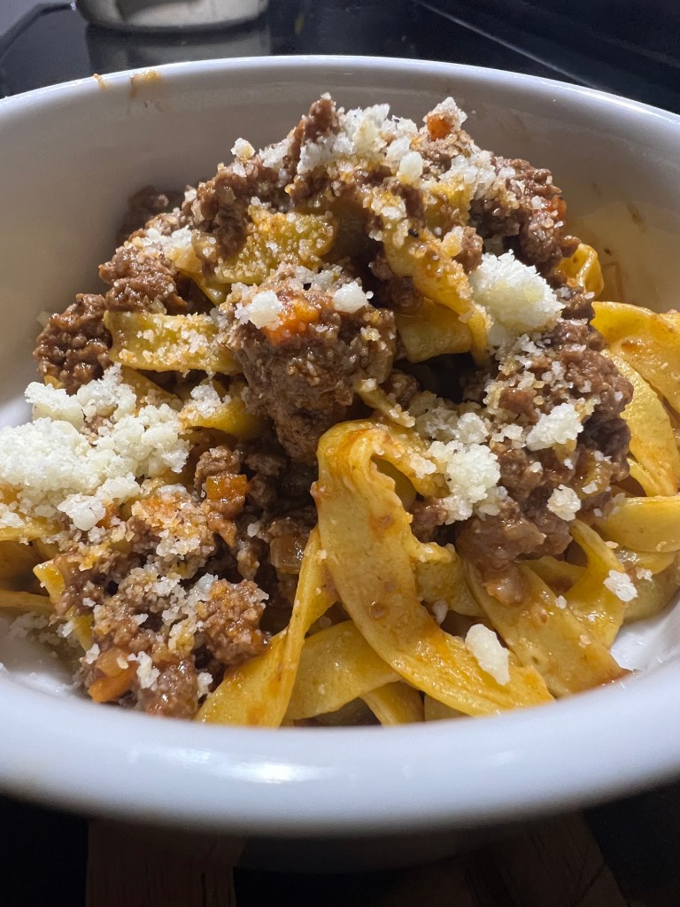 (PHOTO: The tagliatella bolognese at On The Way Cafe. Contributed.)