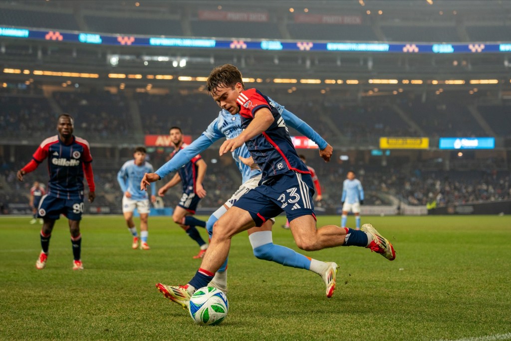 (PHOTO: Will Sands at New England Revolution vs New York City FC on March 15th, 2025. Source: New England Revolution Videos & Photos.)