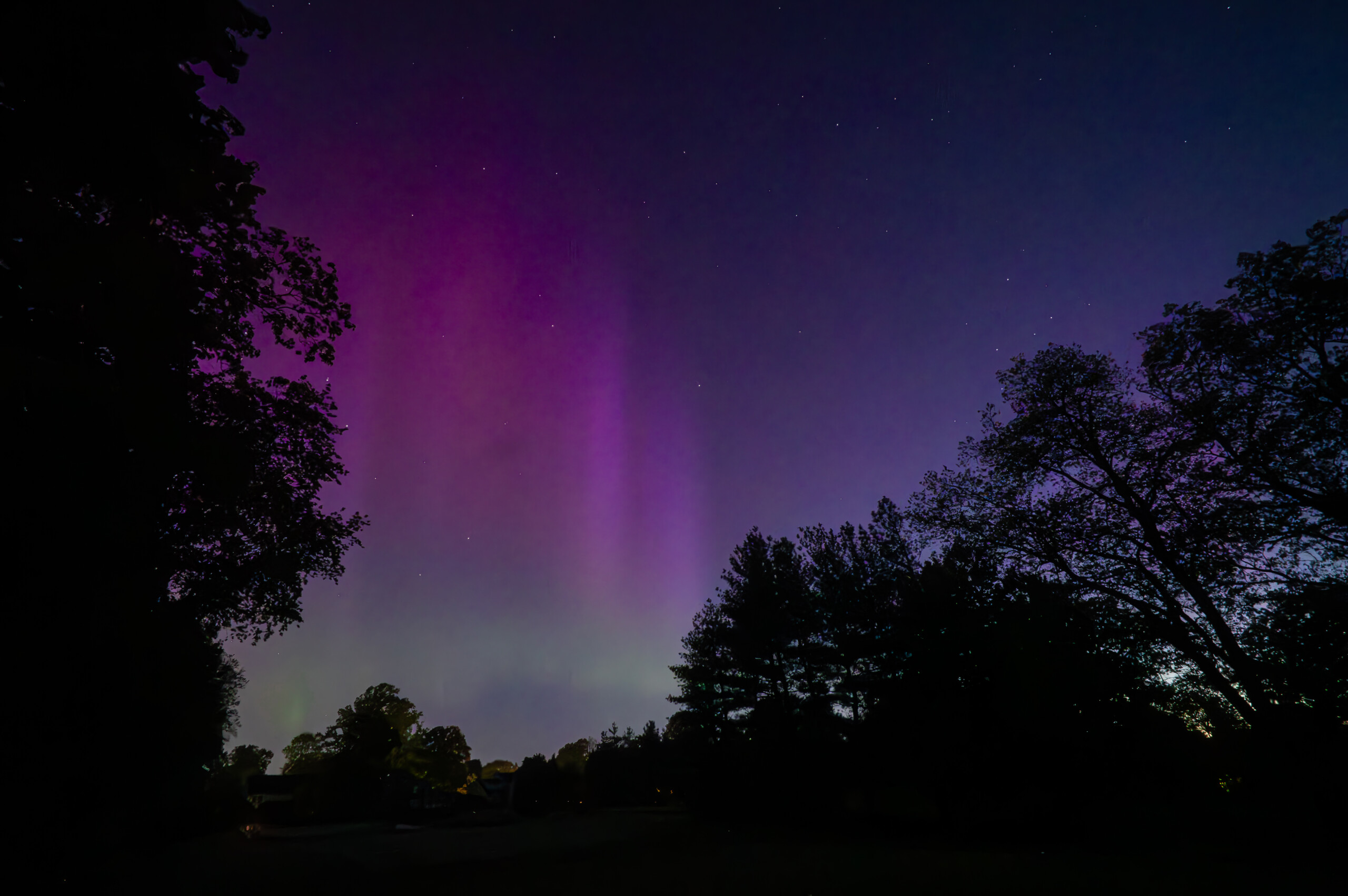 [PHOTO: Northern Lights. This incredible phenomena made its second appearance in October, 2024. By Stacey Massey, author of Fall in Love with Rye.]