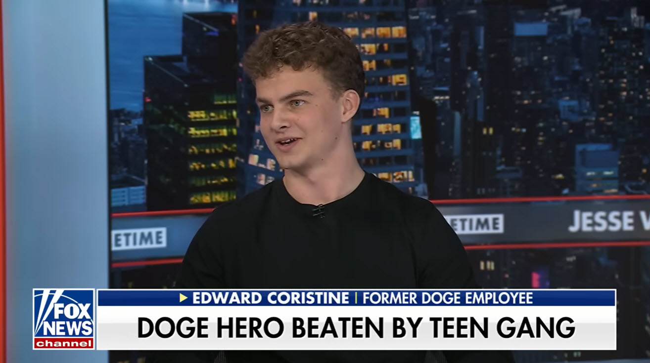 Edward Big Balls Coristine on FOX News Jesse Watters Primetime September 29, 2025 - 1