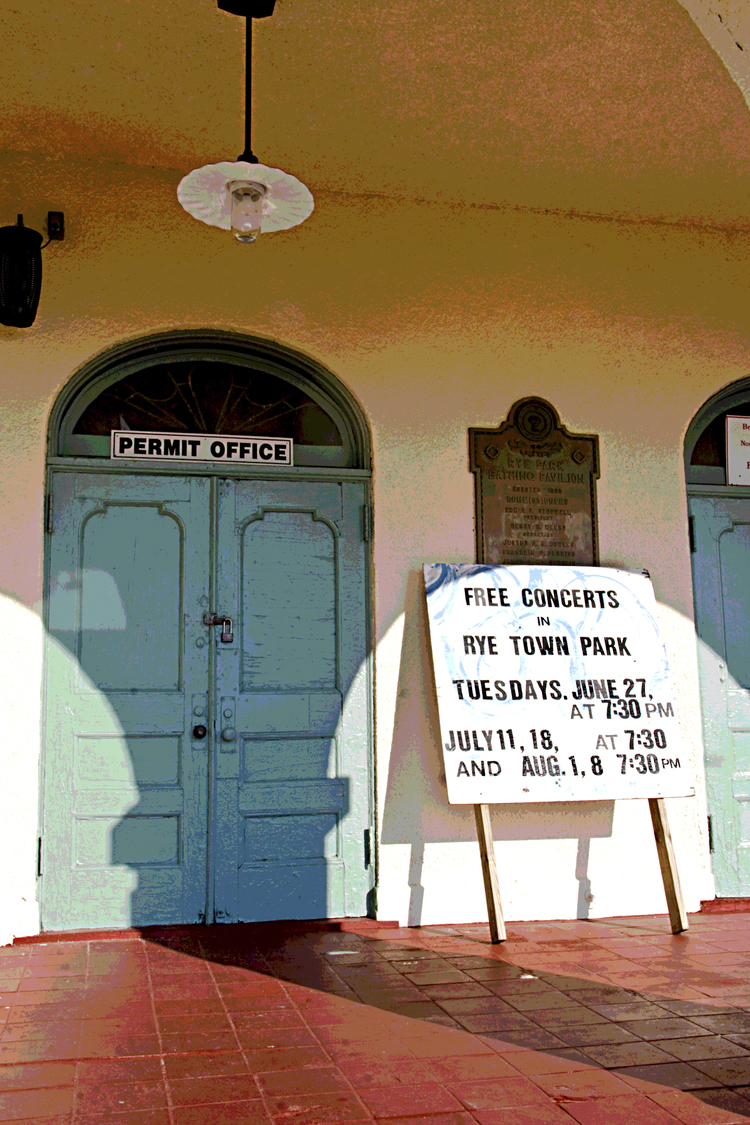 [PHOTO: Rye Town Park Office. Pick up a beach pass or get updates on the summer concert series. By JoAnn Cancro.]