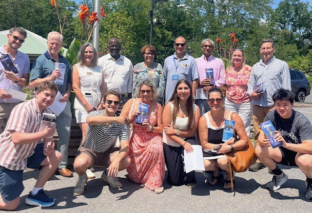 (PHOTO: Democratic Canvass Team in Rye City with County Executive Ken Jenkins, County Legislator Catherine Parker, County Legislator candidate, Anant Nambiar, Rye City candidates Josh Nathan, Marion Anderson, Amy Kesavan and James Ward, volunteers Suki van Dijk, Harry Brussel, Chris Cohan, Jeff Boron, Gabriela Marquez and many interns that support candidates. Contributed.)