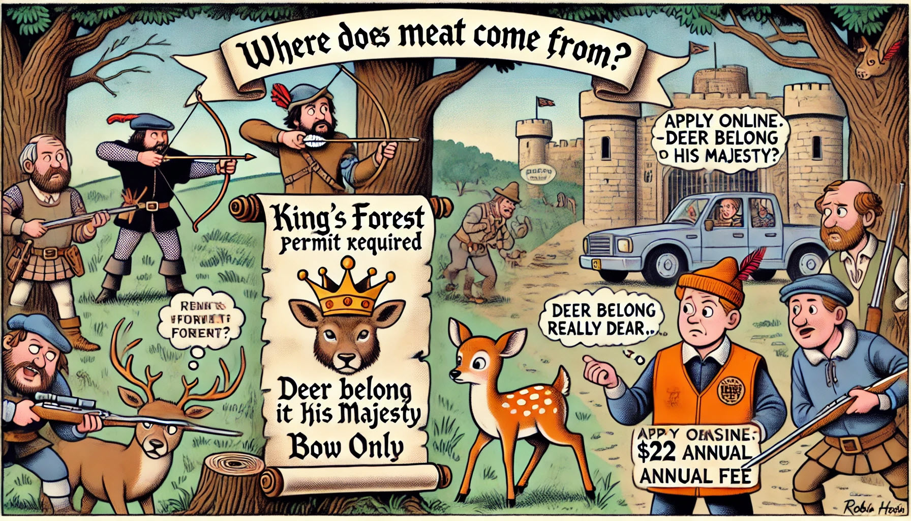 (PHOTO: Holding Court: On the Hunt with Judge Latwin. Illustration only. By MyRye.com using DALL-E.)