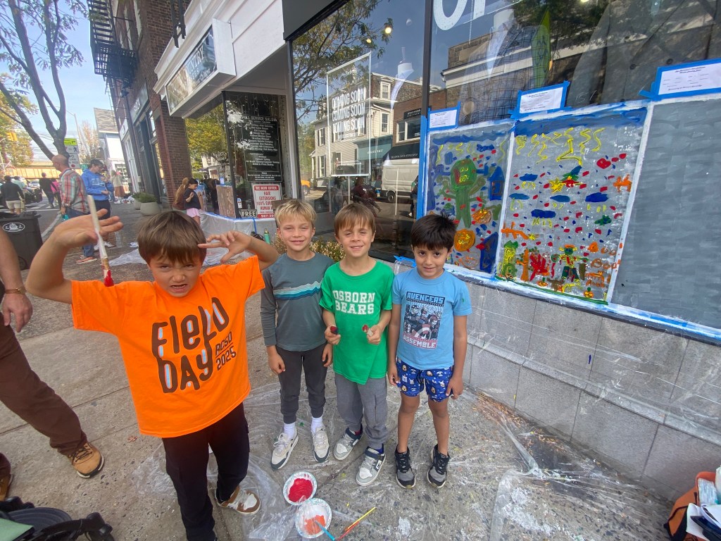 (PHOTO: The 72nd Annual Halloween Window Painting (and second annual parade) on Purchase Street in Downtown Rye, NY on October 19, 2025.)