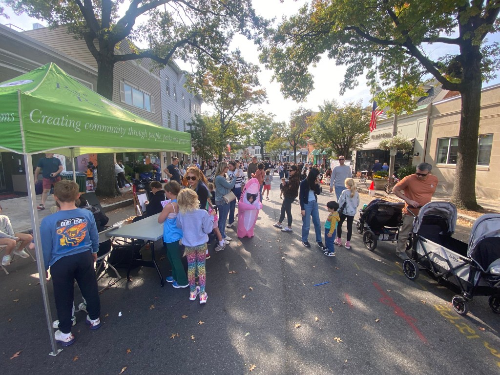 (PHOTO: The 72nd Annual Halloween Window Painting (and second annual parade) on Purchase Street in Downtown Rye, NY on October 19, 2025.)