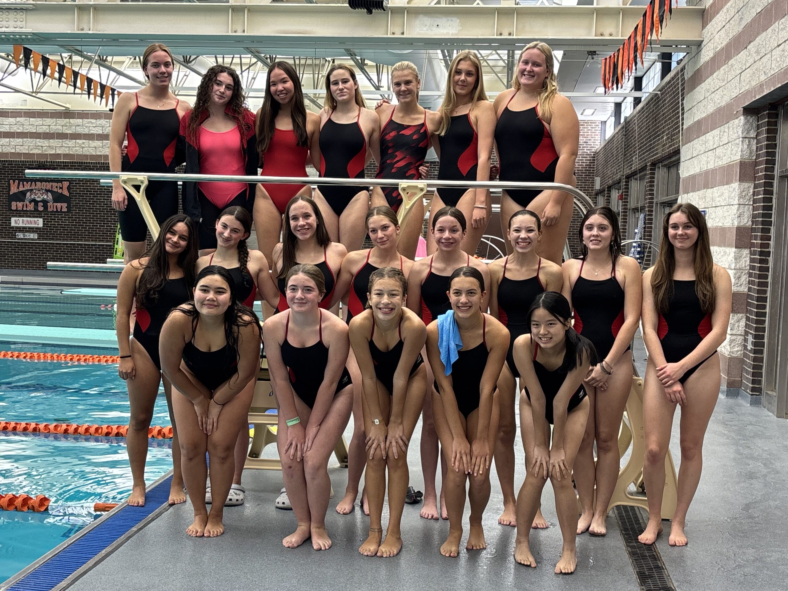 (PHOTO: The Rye Girls Varsity Swimming & Diving team. Contributed.)