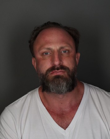 (PHOTO: Rye PD arrested Michael P. O’Connell, age 42 of Rye, NY, on a domestic violence charge on Saturday, October 11, 2025. Source: Rye PD.)