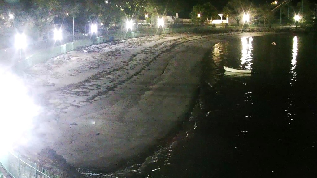 (PHOTO: Police are seeking three individuals who entered the Playland amusement park in the overnight hours of September 23-24, 2025 using this boat and allegedly committed acts of theft and vandalism. Source: Westchester County Police.)